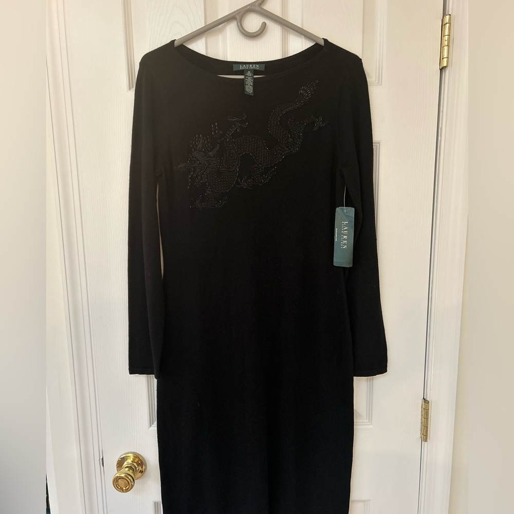 👗 Lauren, Ralph Lauren Midi long sleeve dress Size Medium